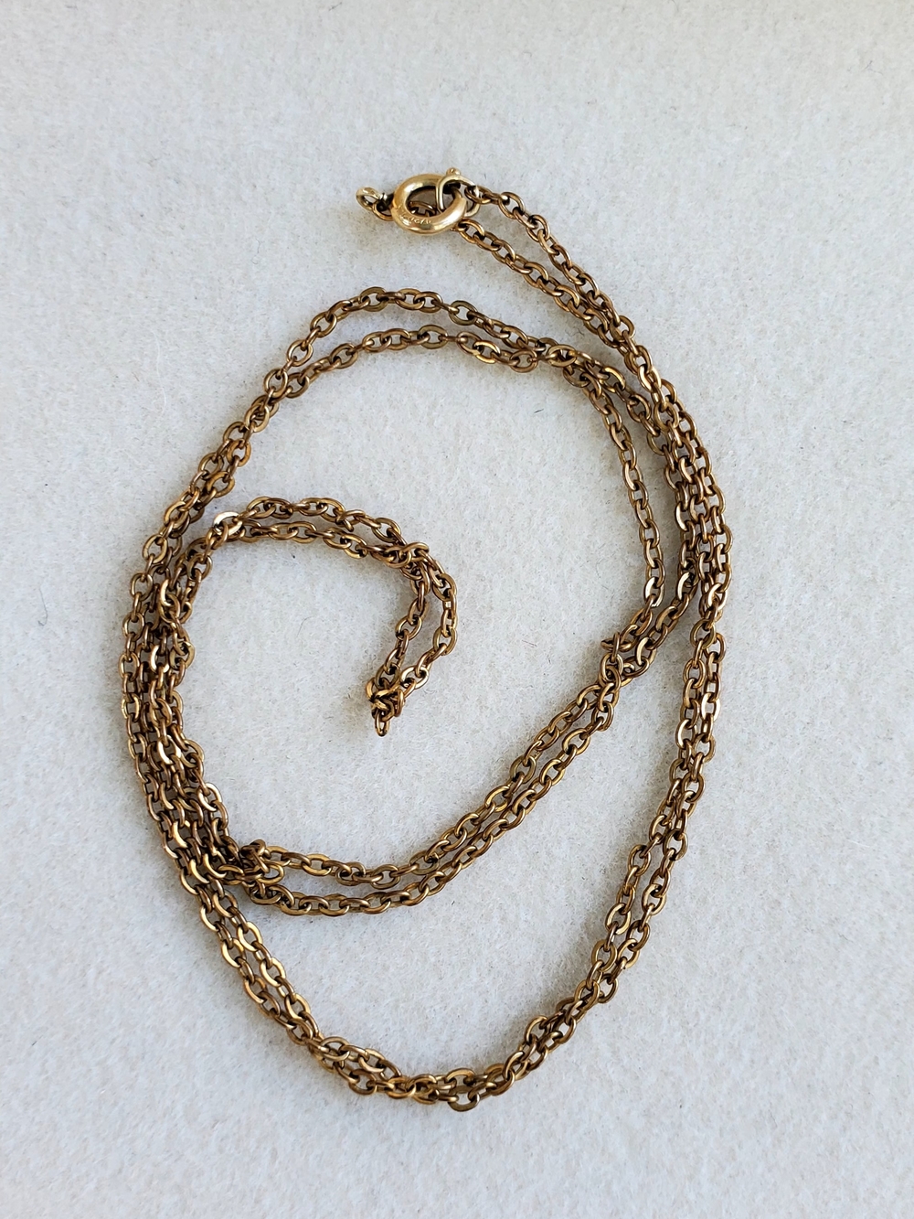 Gold Filled Cable Link Chain Necklace - 2.41 g
